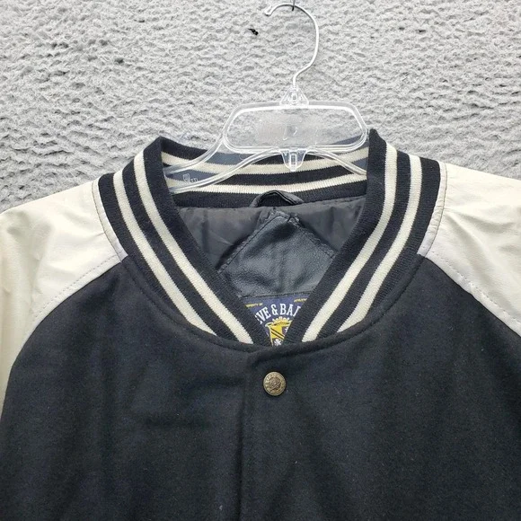 Steve & Barry's Bomber Varsity Jacket Men XL Multicolor Athletic Fit Snap Button - Picture 7 of 15